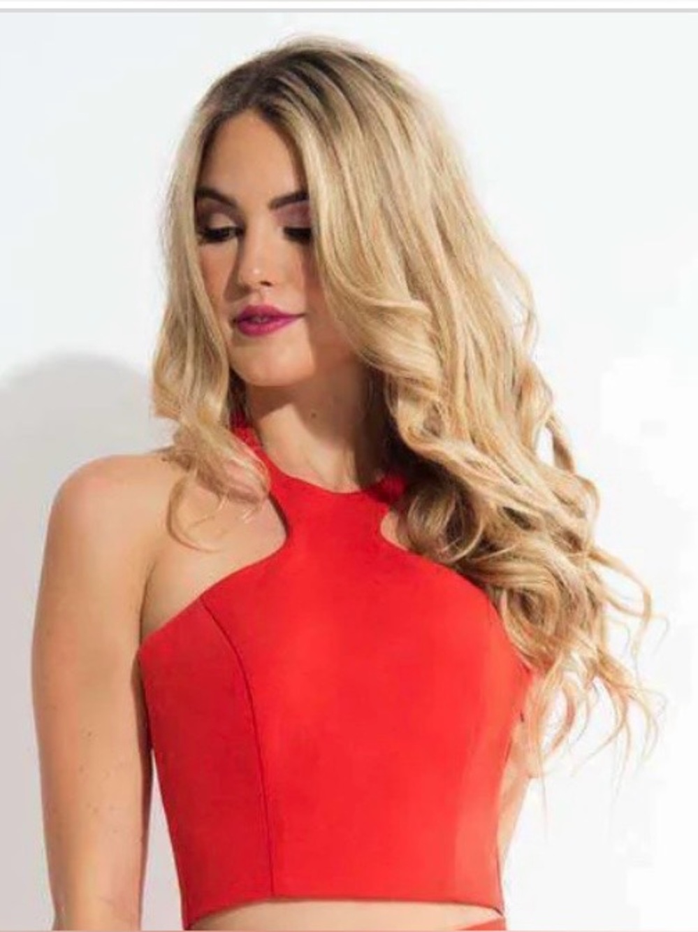 Very sexy red top Rachel Allan L1068